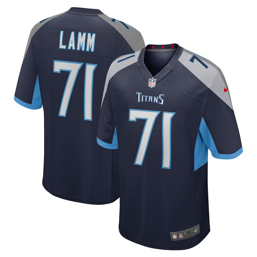 Men Tennessee Titans #71 Kendall Lamm Nike Navy Game NFL Jersey->tennessee titans->NFL Jersey